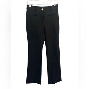 Michael Kors Classic Size 4 Black High Rise Women's Pants with Gold Details